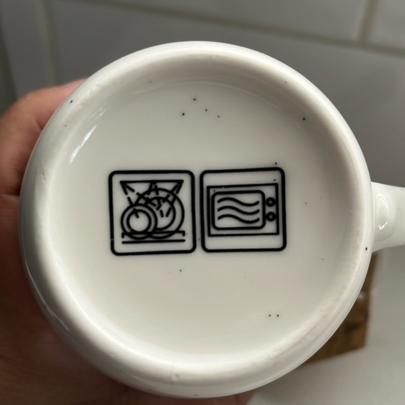 JYSK Merry & Bright White & Black Mug (12oz) NWT $12 - Picture 6 of 7